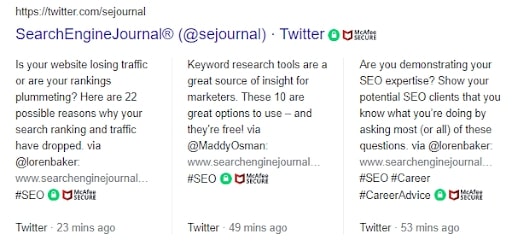 Twitter of Search Engine Journal.